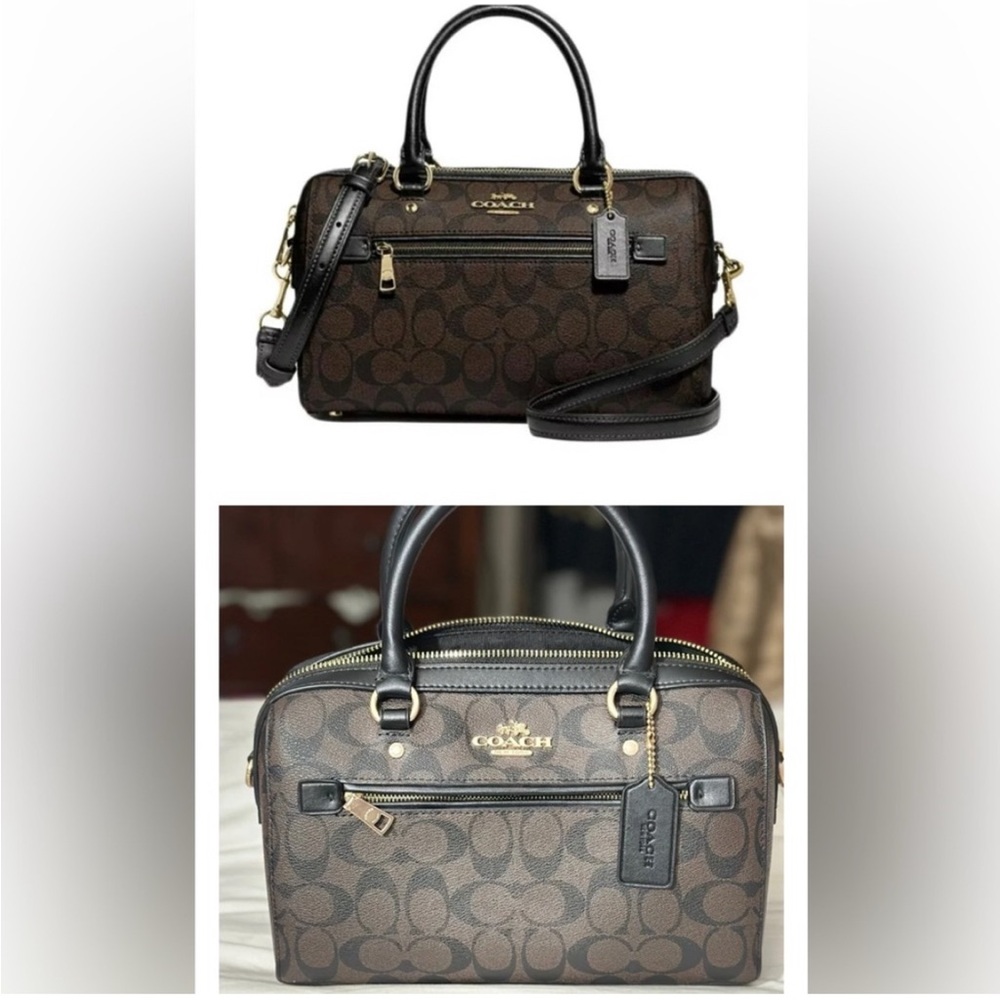 Coach Signature Brown Duffel Bag